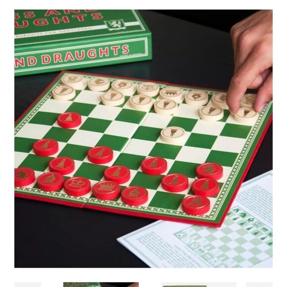 Chess And Draughts Vintage British Gentleman Board Game Mancave MCM - Picture 3 of 8